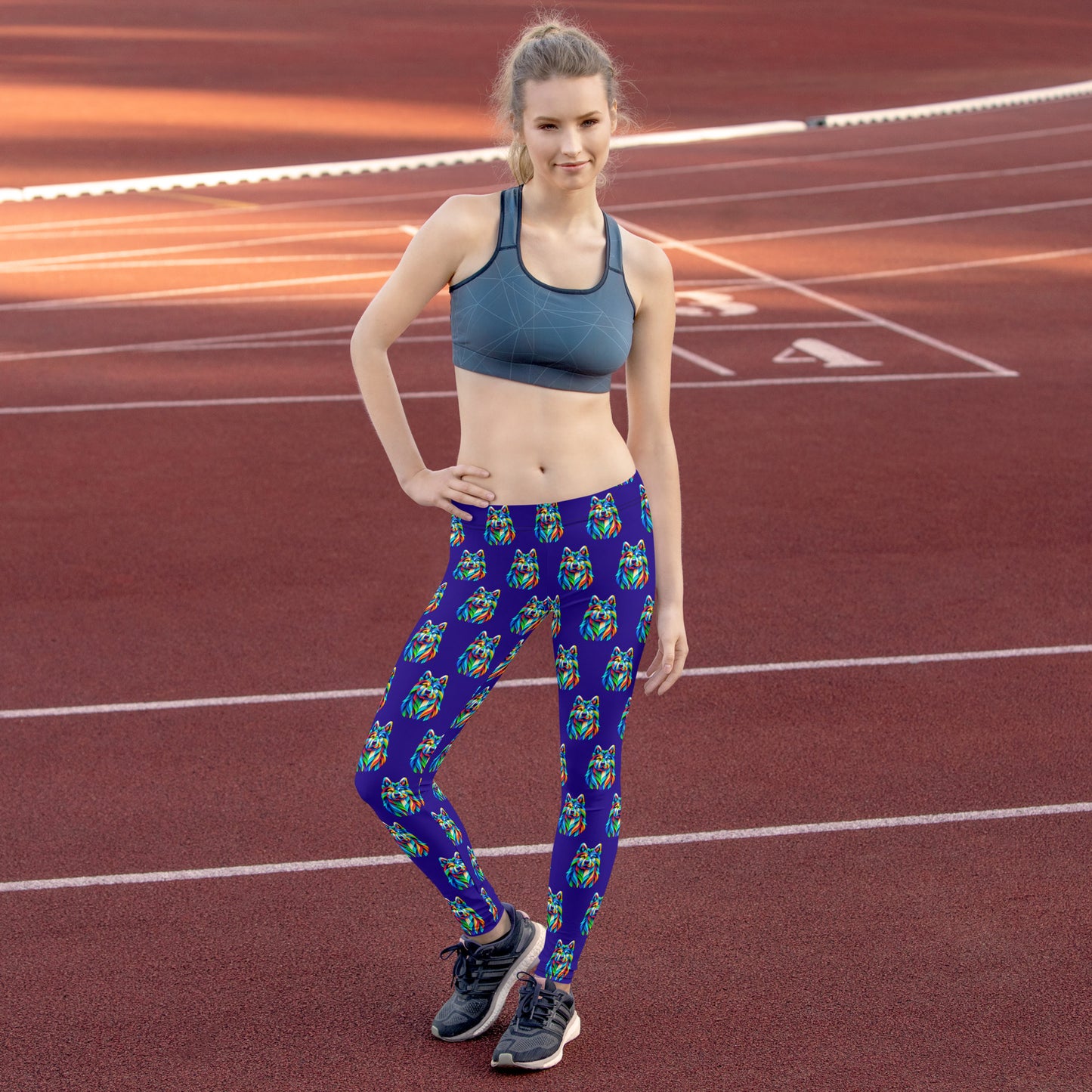 Leggings - Blue dog
