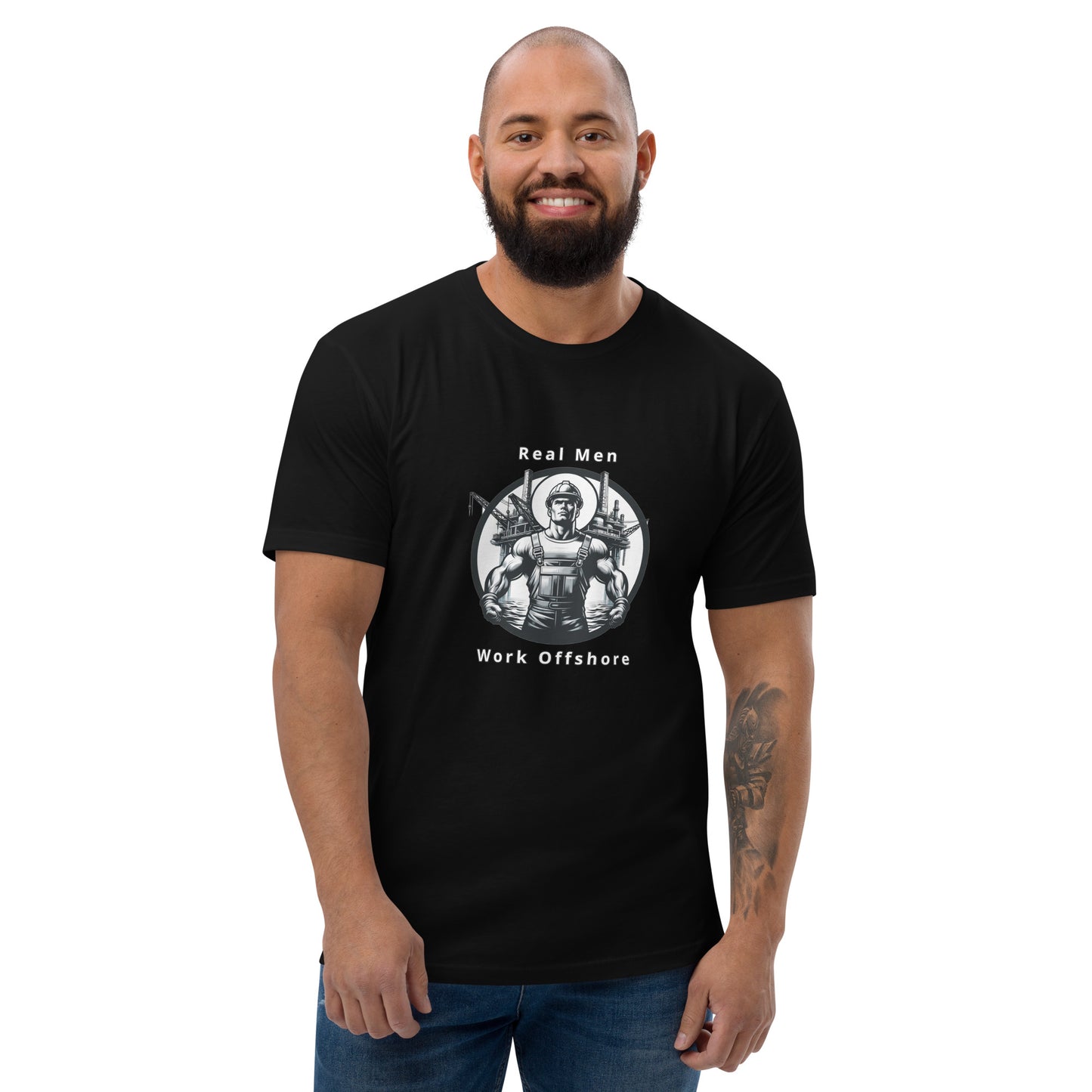 Short Sleeve T-shirt - Real Men Work Offshore 2