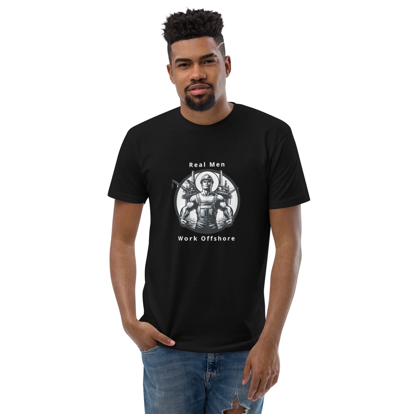 Short Sleeve T-shirt - Real Men Work Offshore 2