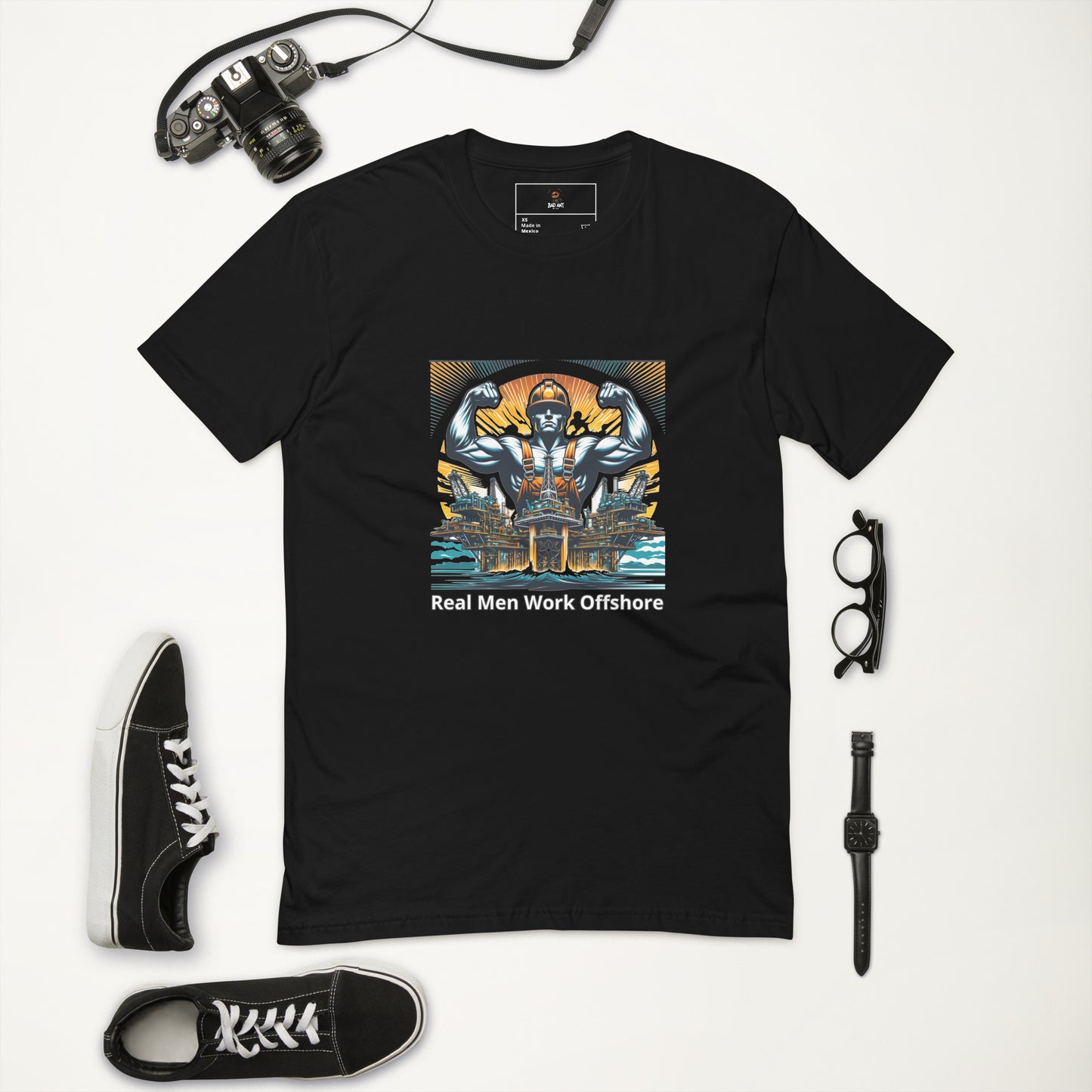 Short Sleeve T-shirt - Real Men Work Offshore 3