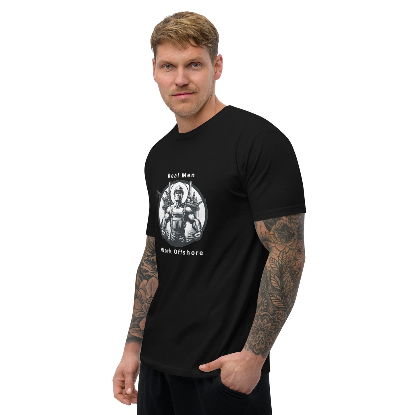 Short Sleeve T-shirt - Real Men Work Offshore 2