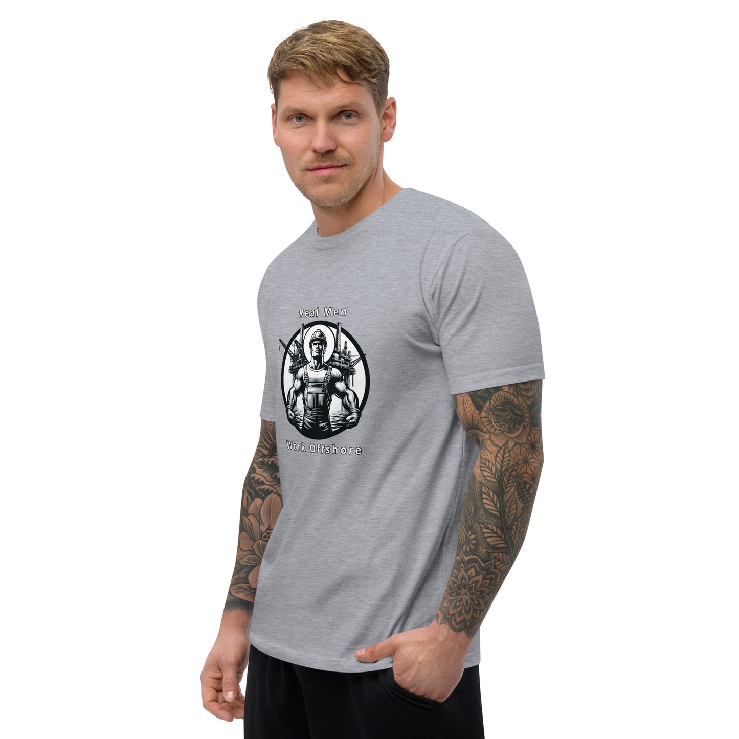 Short Sleeve T-shirt - Real Men Work Offshore 2