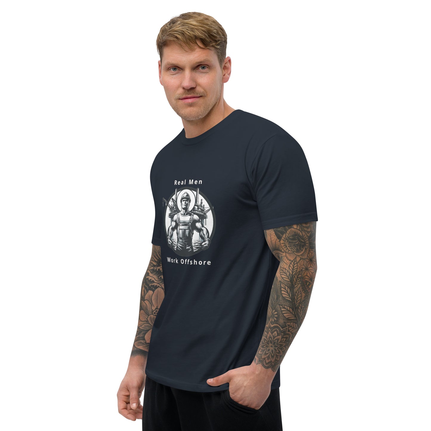 Short Sleeve T-shirt - Real Men Work Offshore 2