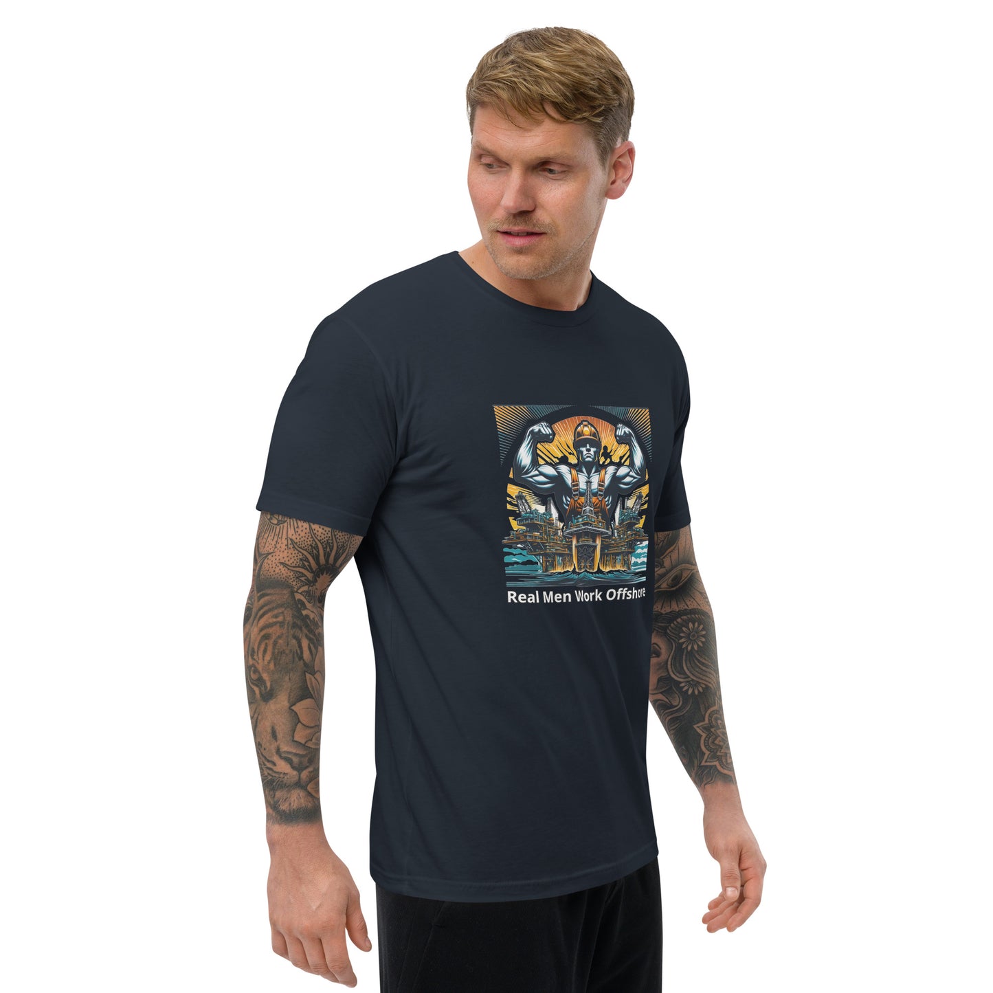 Short Sleeve T-shirt - Real Men Work Offshore 3