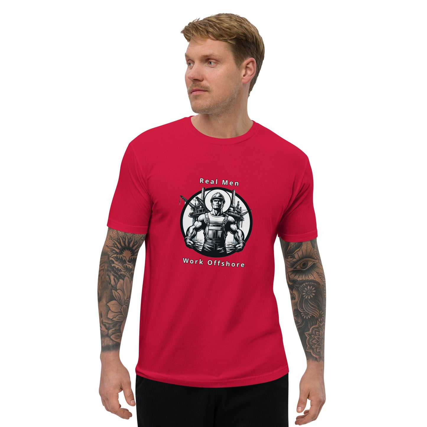 Short Sleeve T-shirt - Real Men Work Offshore 2