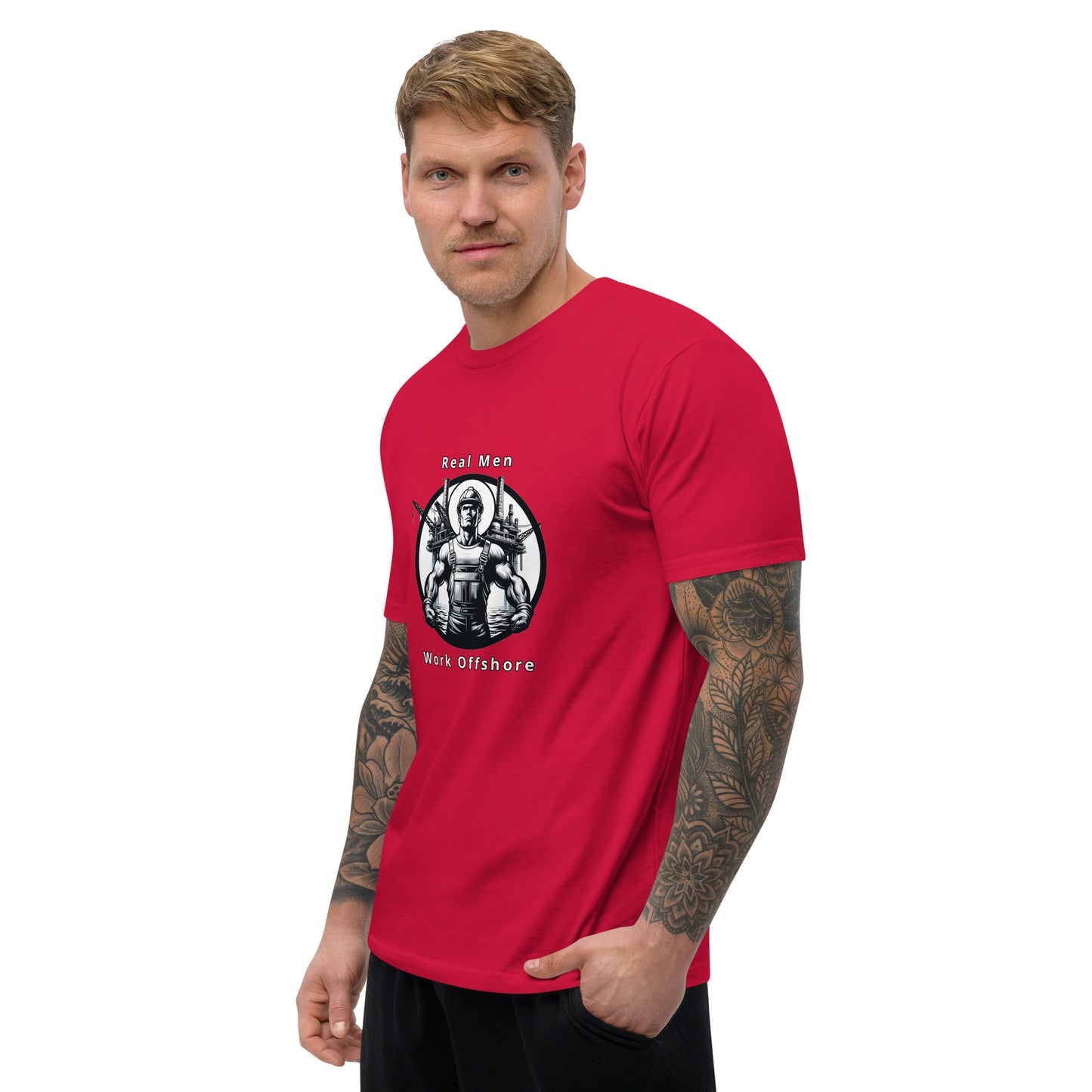 Short Sleeve T-shirt - Real Men Work Offshore 2