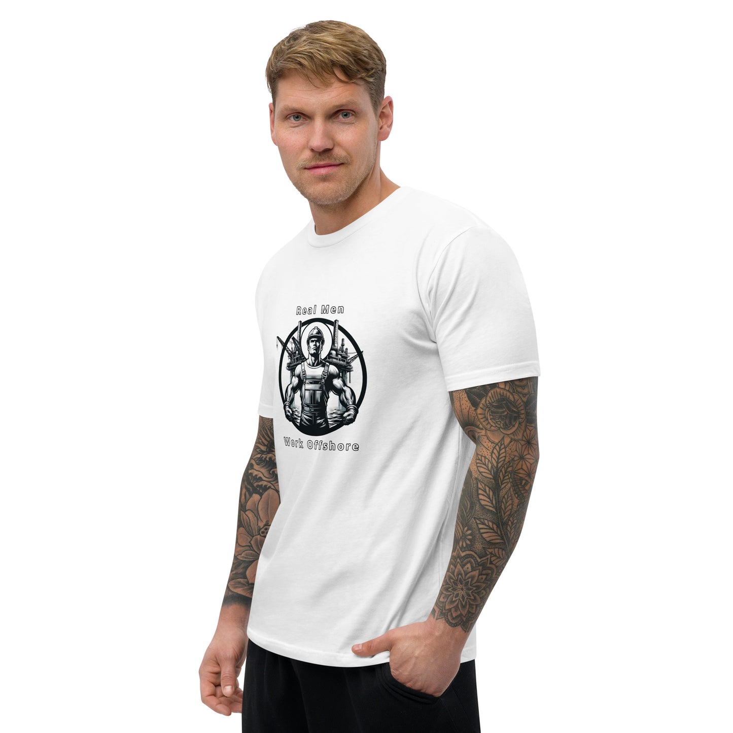 Short Sleeve T-shirt - Real Men Work Offshore 2
