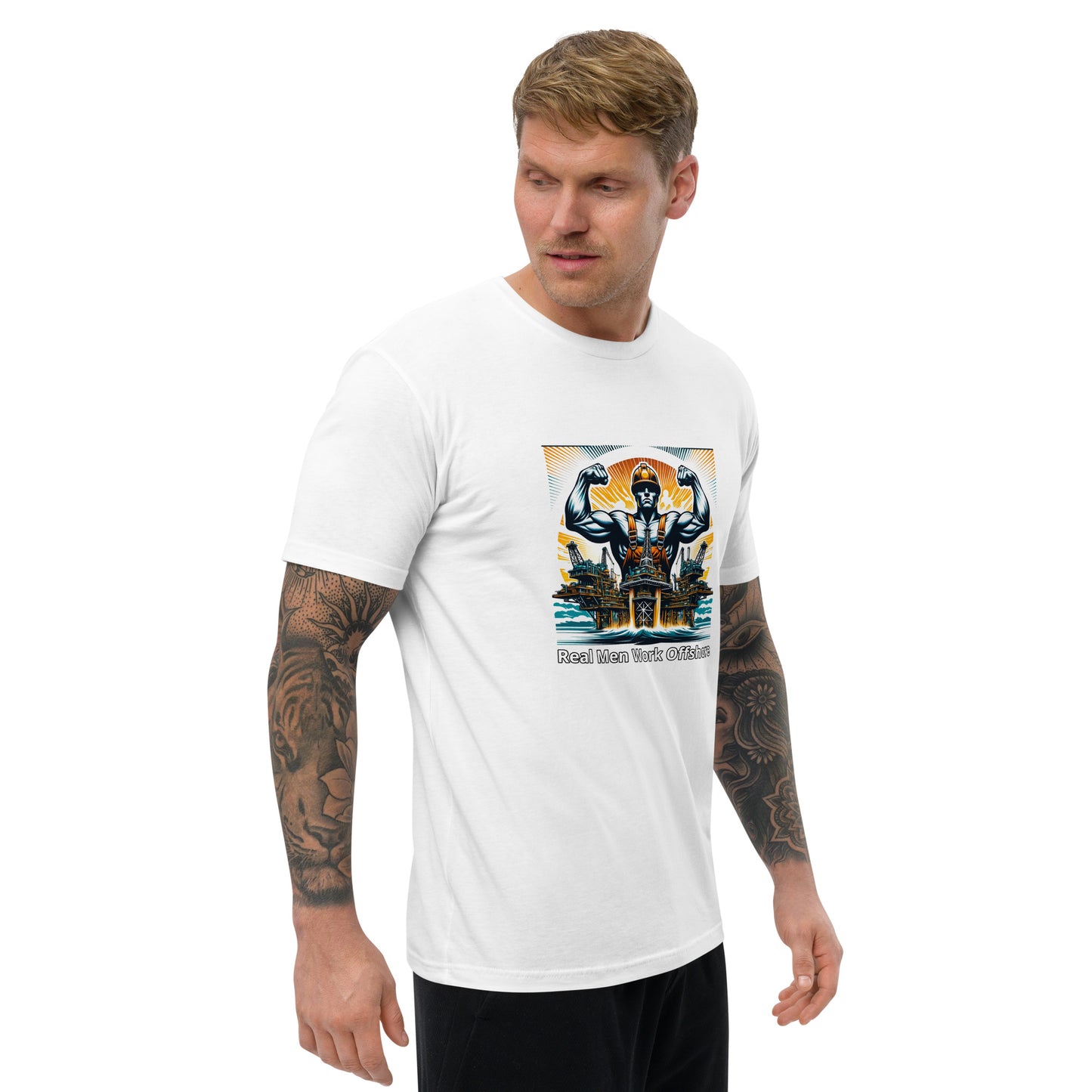 Short Sleeve T-shirt - Real Men Work Offshore 3