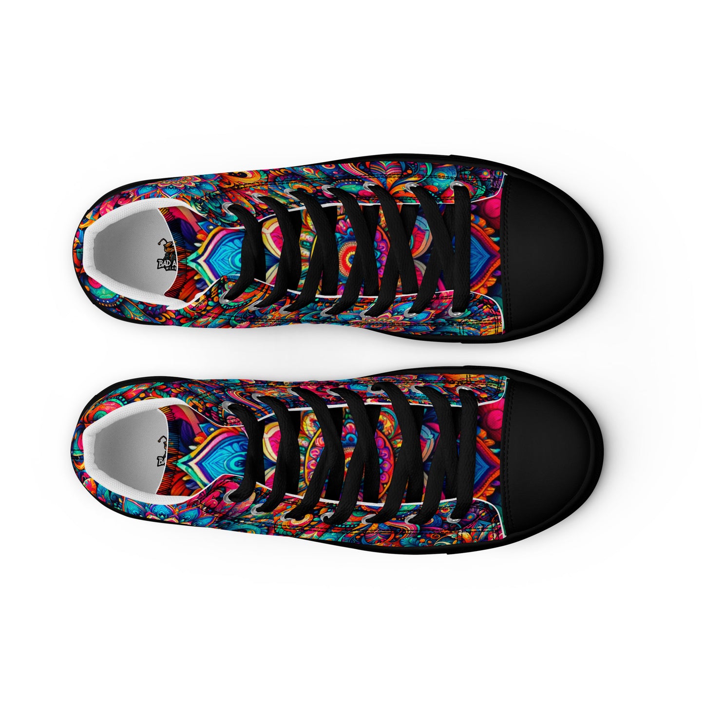 Men’s high top canvas shoes - Mandalas
