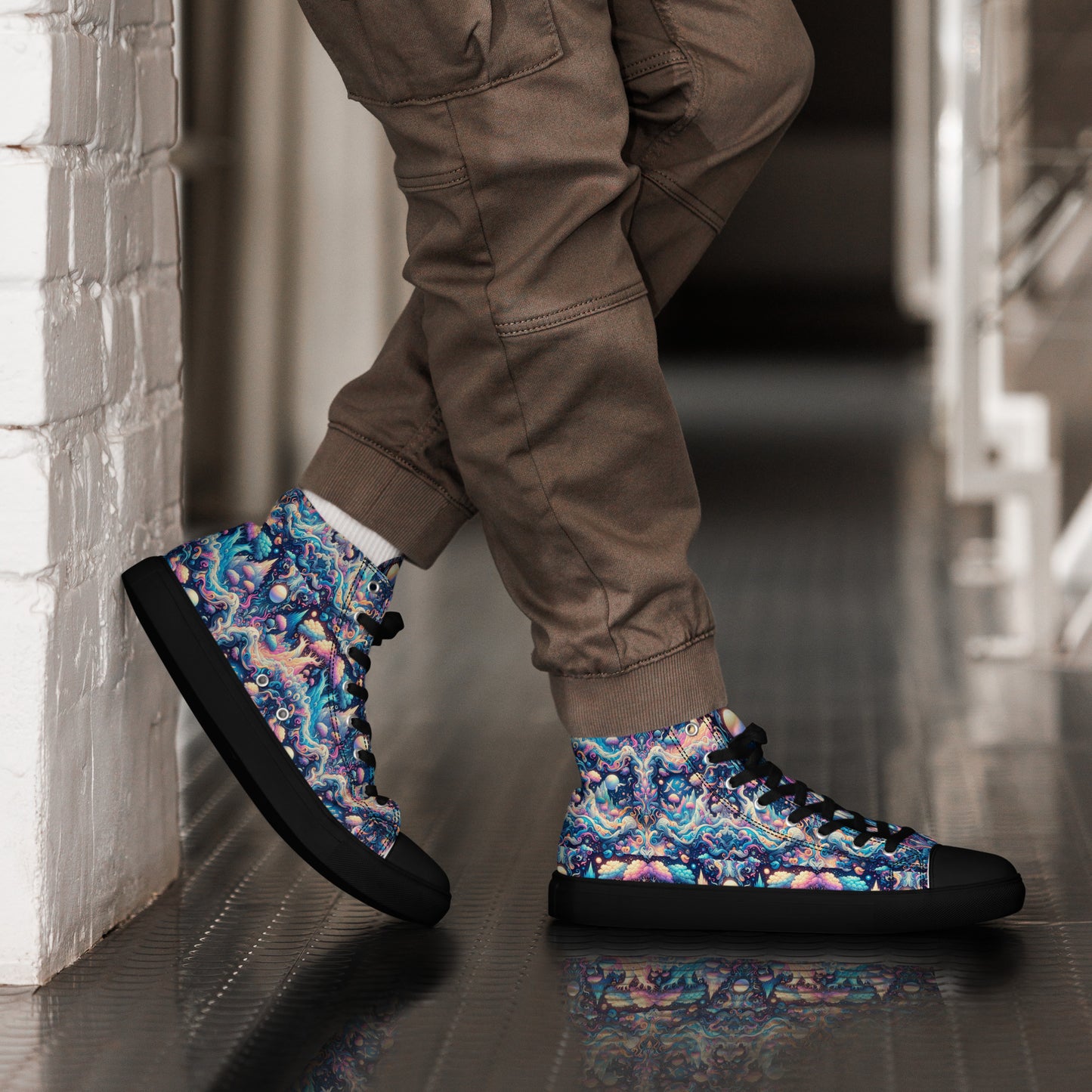 Men’s high top canvas shoes - Dreamscape