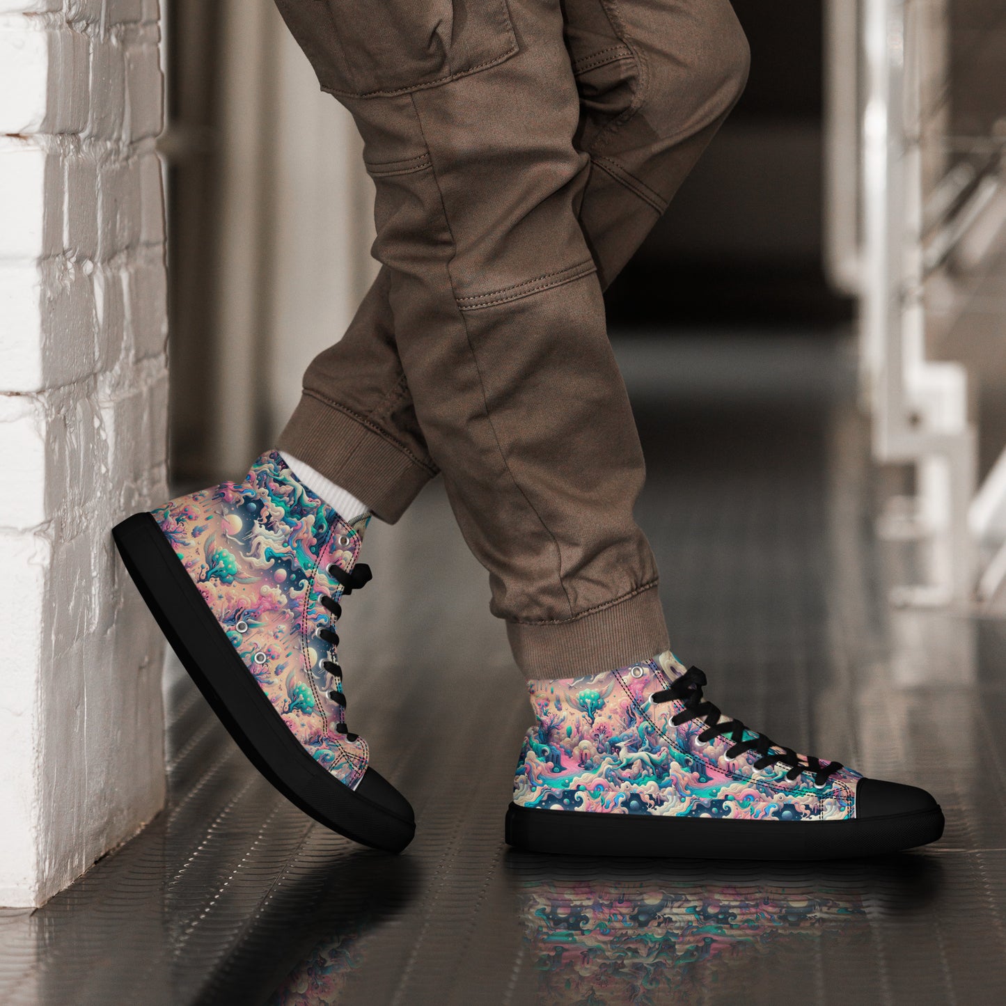 Men’s high top canvas shoes - Fantastic Dream