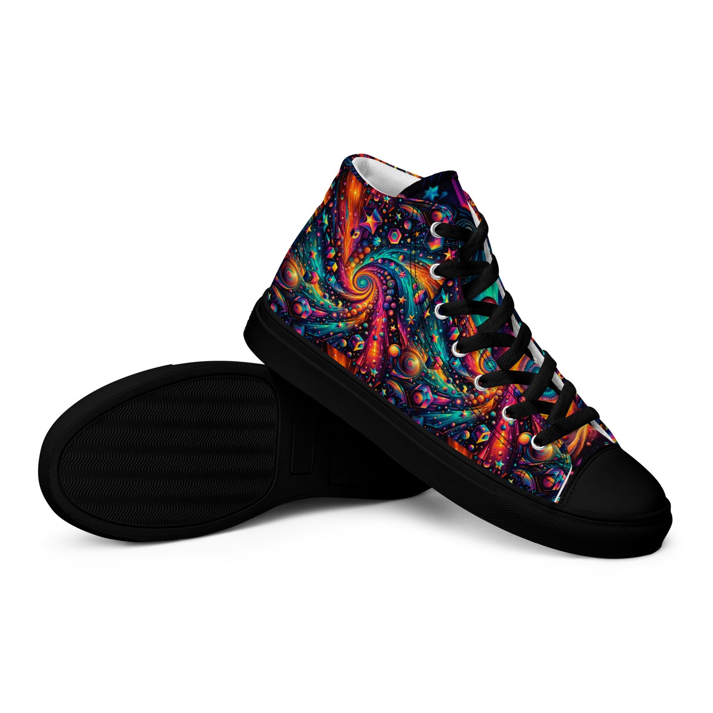 Men’s high top canvas shoes - Night Sky