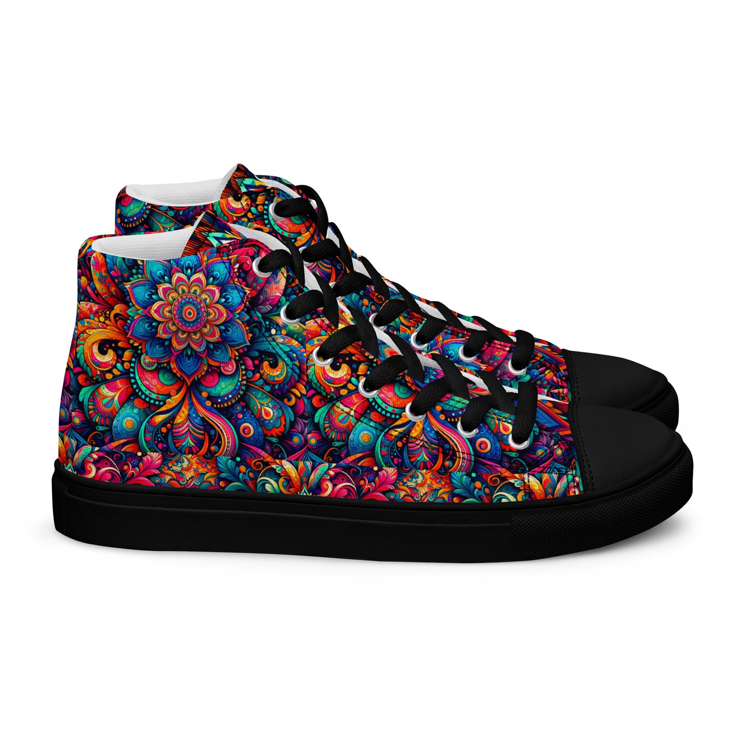 Men’s high top canvas shoes - Mandalas