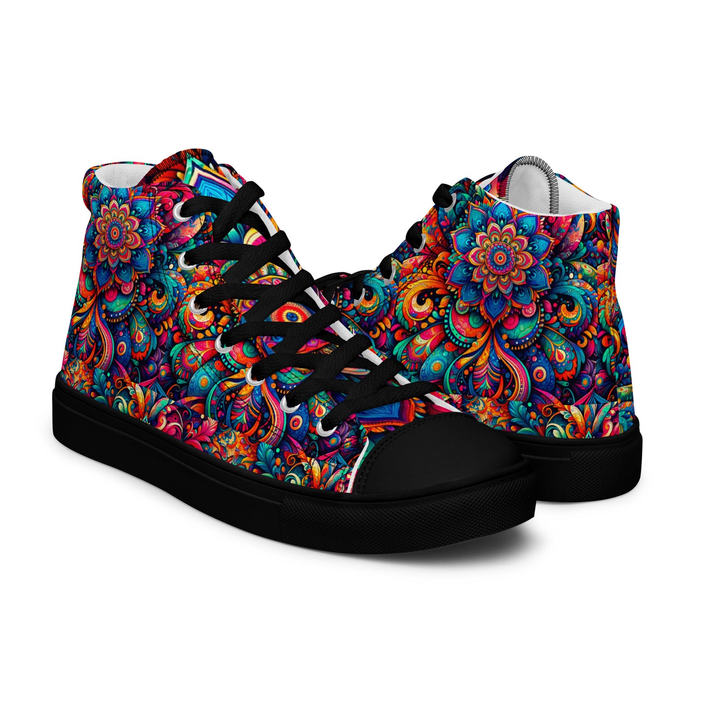 Men’s high top canvas shoes - Mandalas