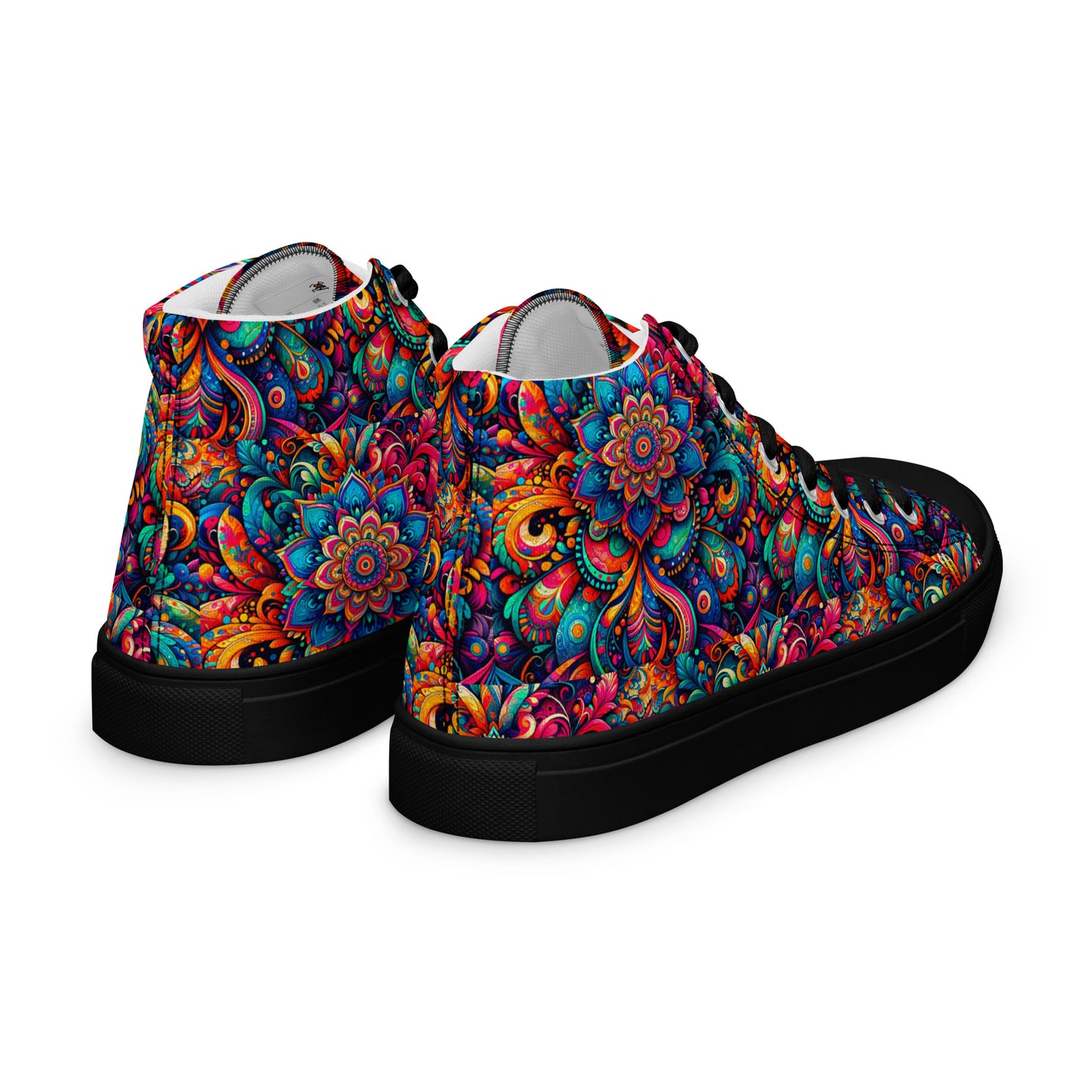 Men’s high top canvas shoes - Mandalas