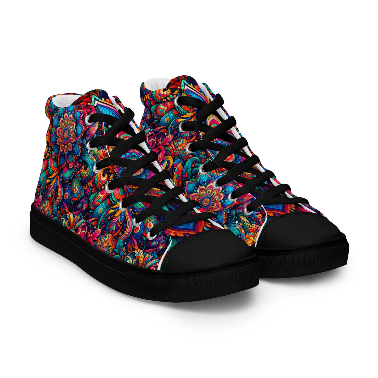 Men’s high top canvas shoes - Mandalas