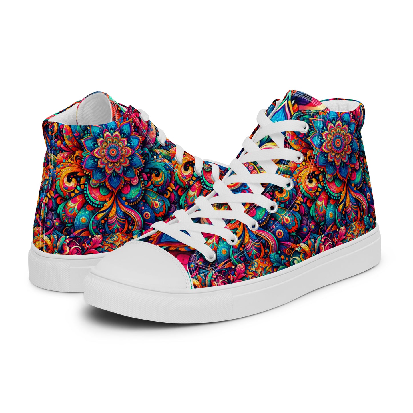 Men’s high top canvas shoes - Mandalas