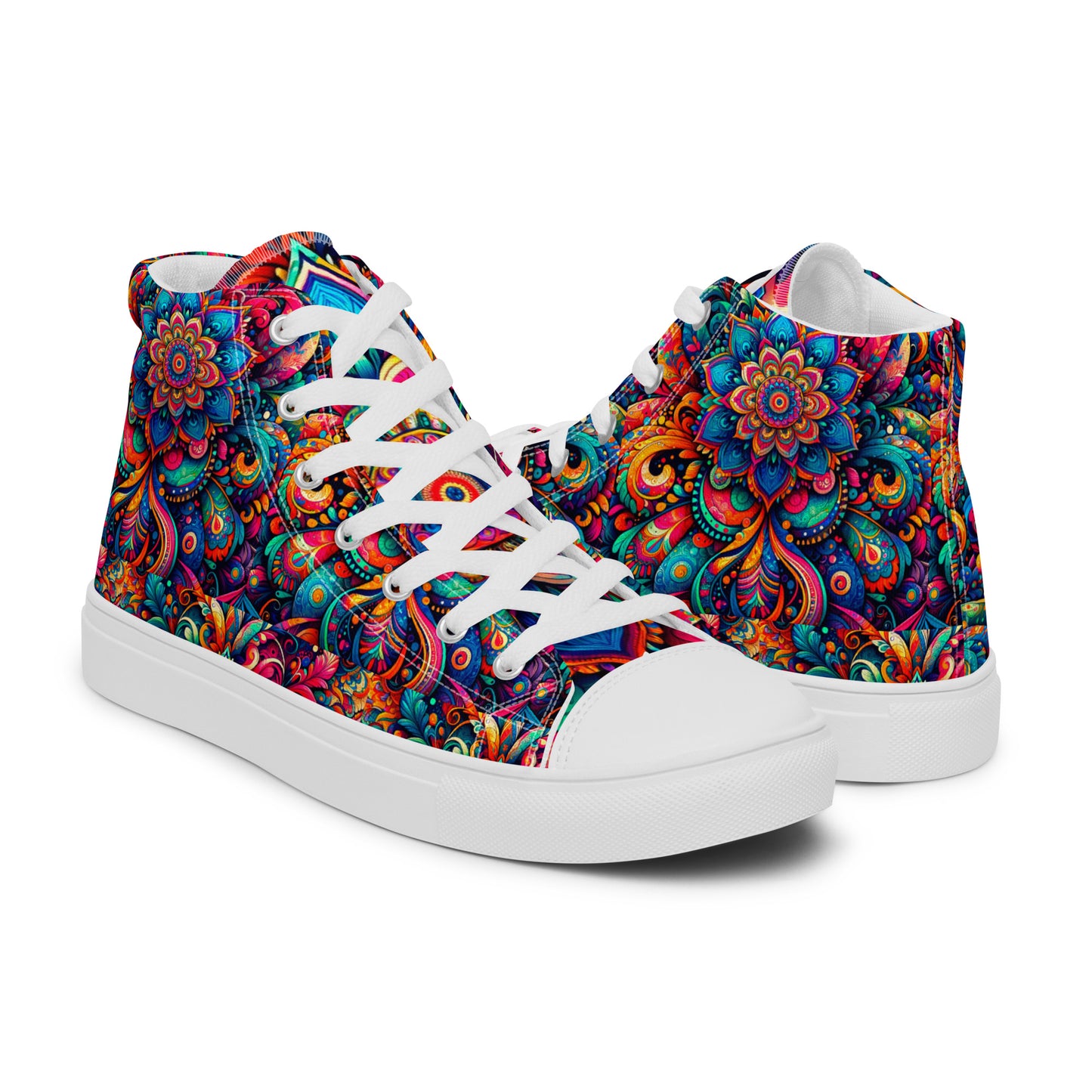 Men’s high top canvas shoes - Mandalas