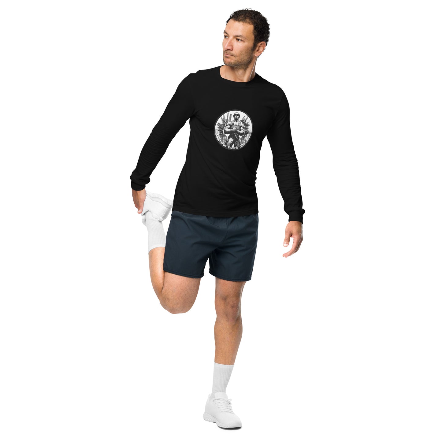 Unisex Long Sleeve Tee - Real Men Work Offshore