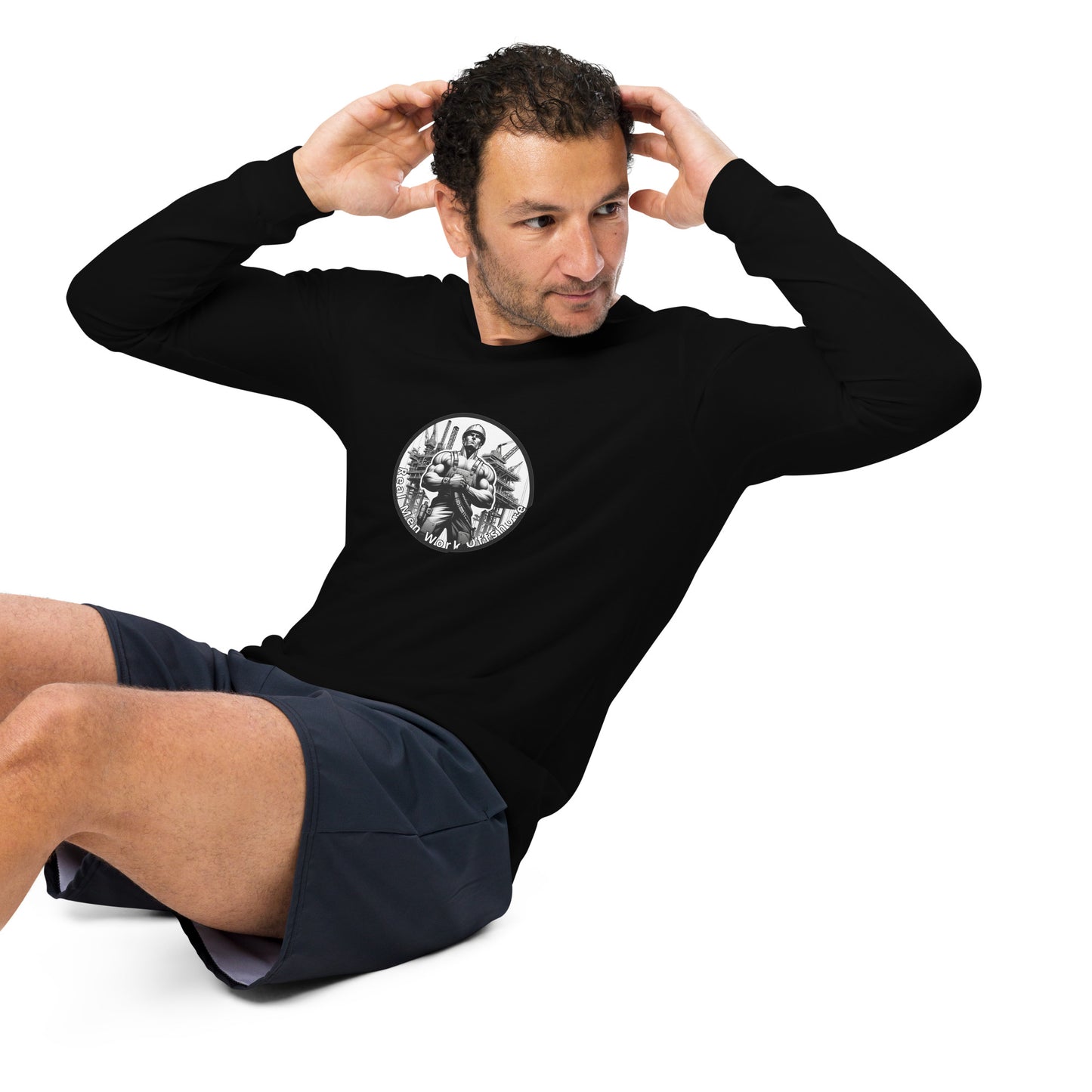 Unisex Long Sleeve Tee - Real Men Work Offshore