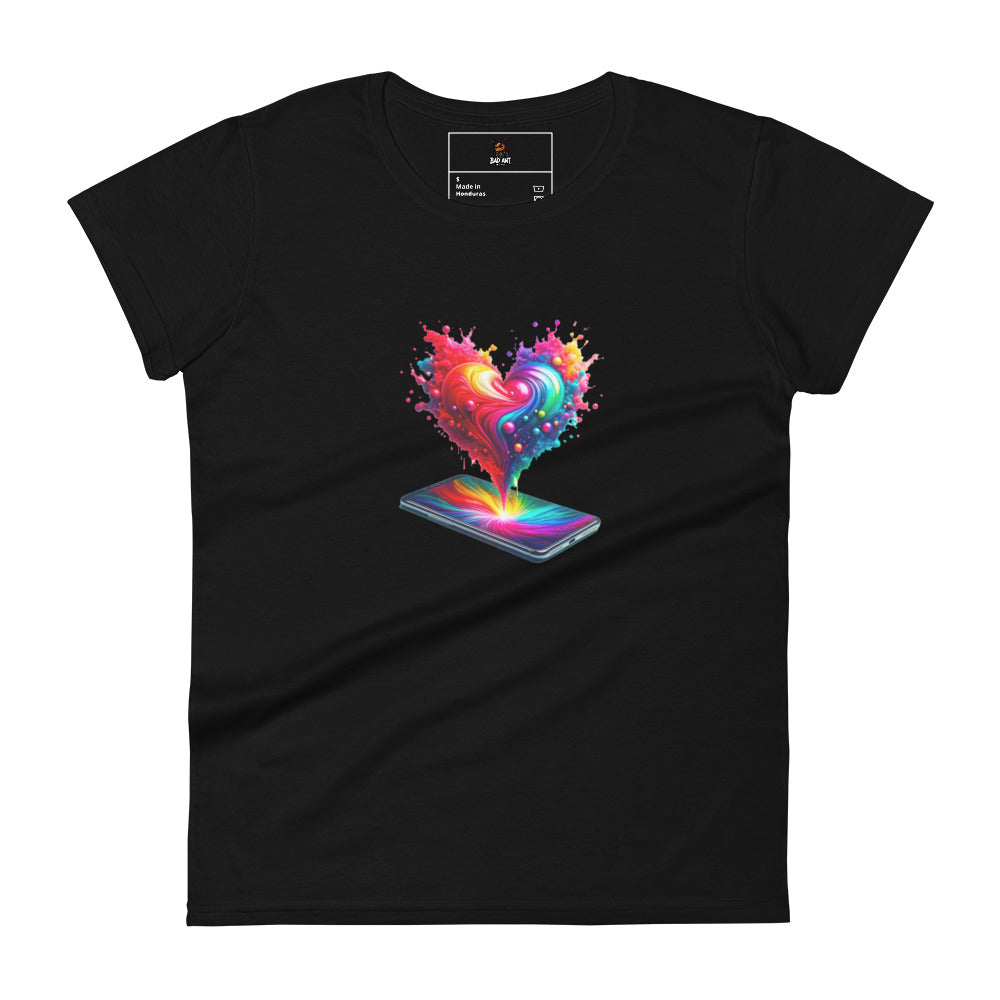 Women's short sleeve t-shirt - I love my phone