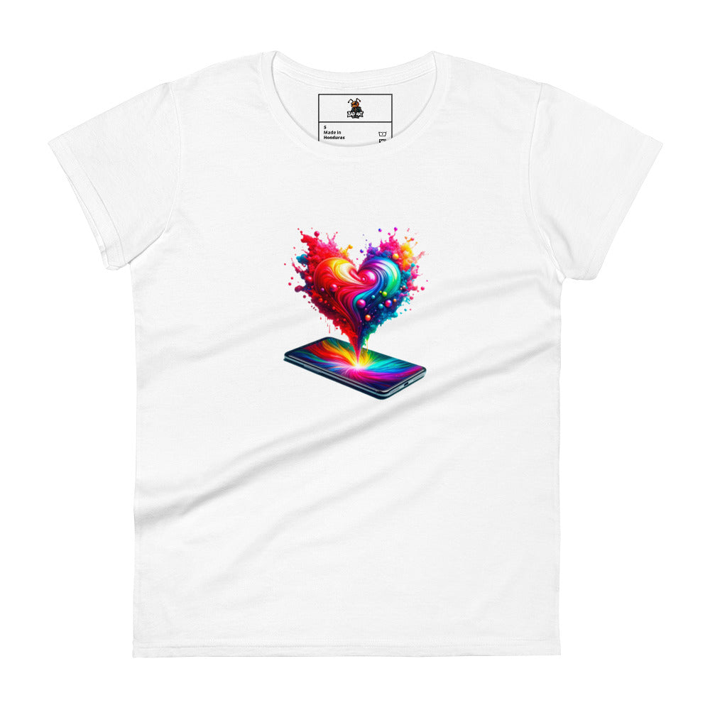 Women's short sleeve t-shirt - I love my phone