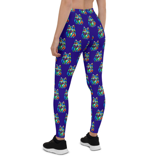 Leggings - Blue dog