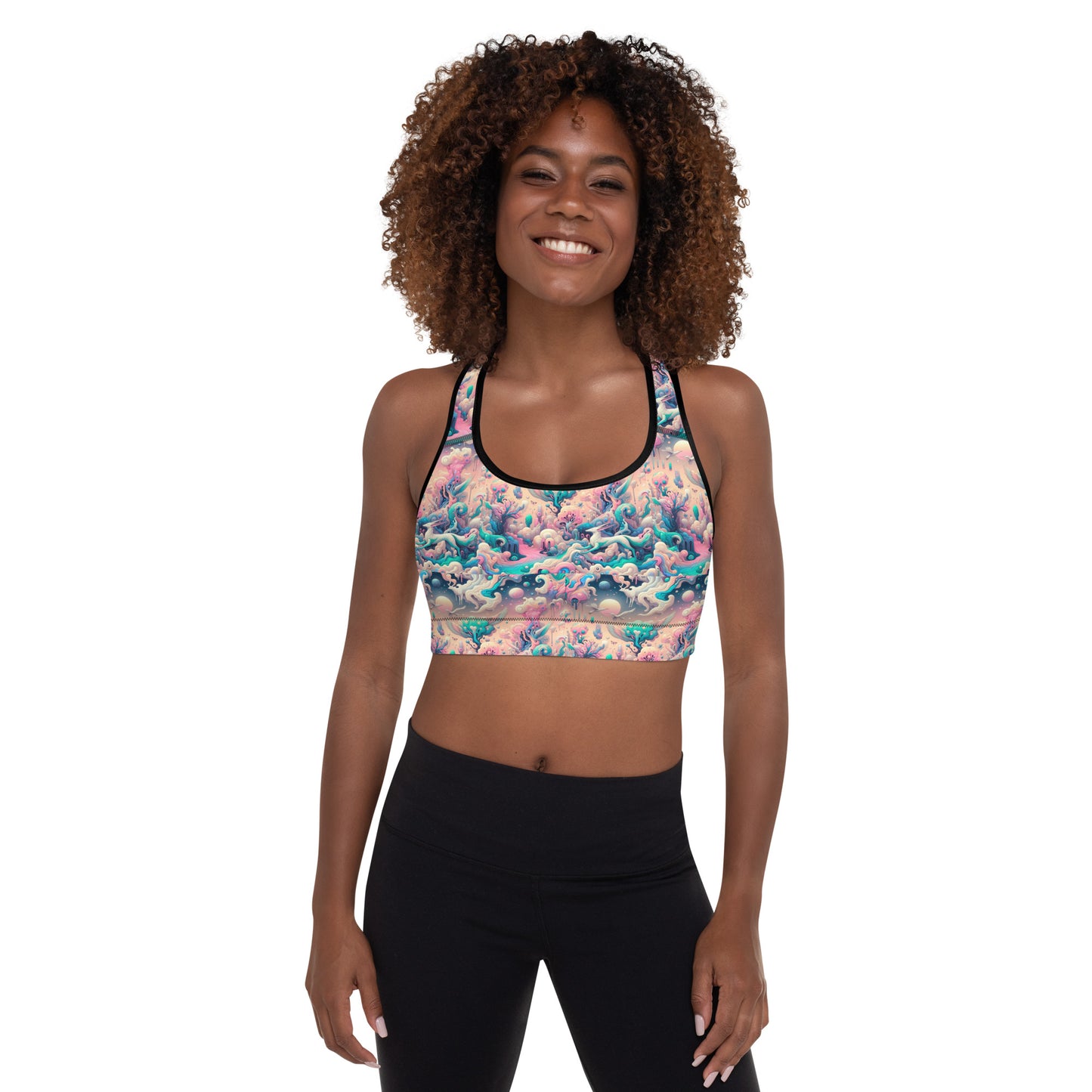 Padded Sports Bra - Magic Garden