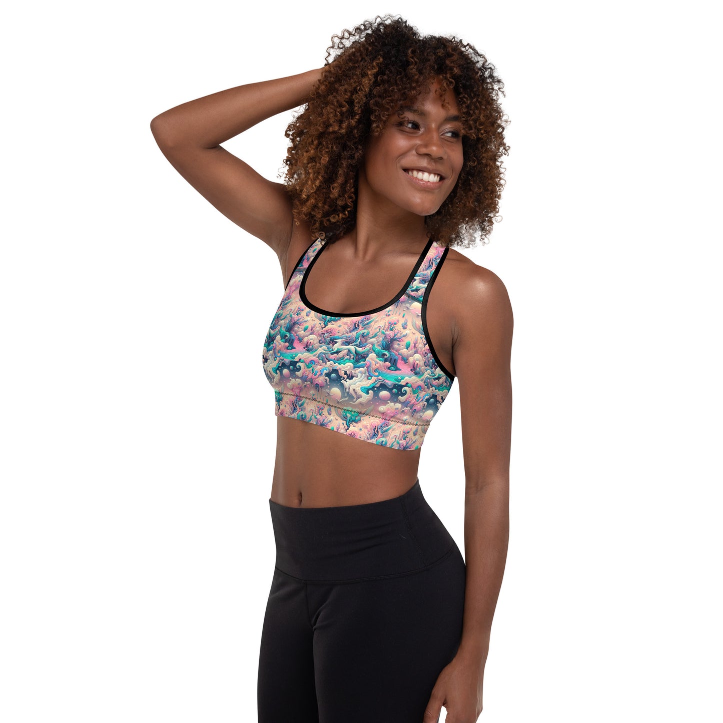 Padded Sports Bra - Magic Garden