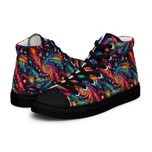 Men’s high top canvas shoes - Night Sky