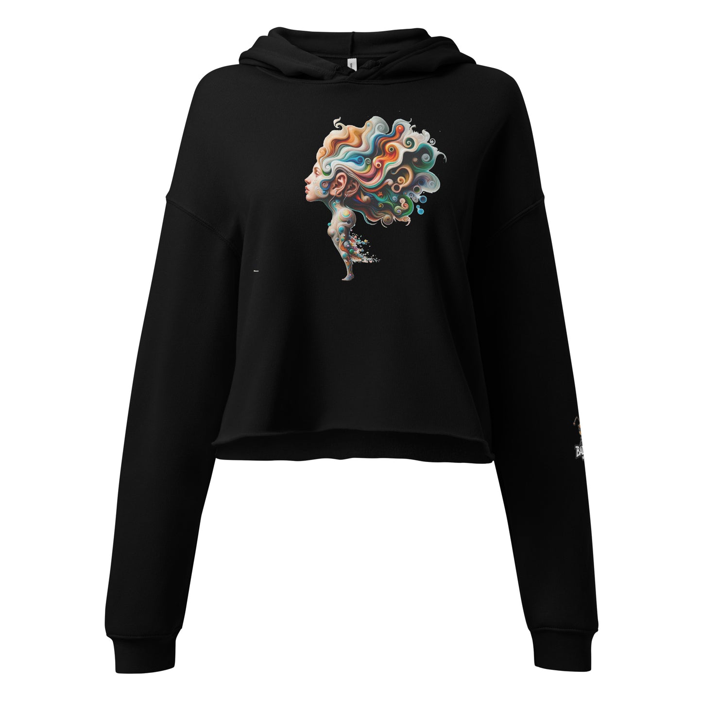 Crop Hoodie - Women with curly hair